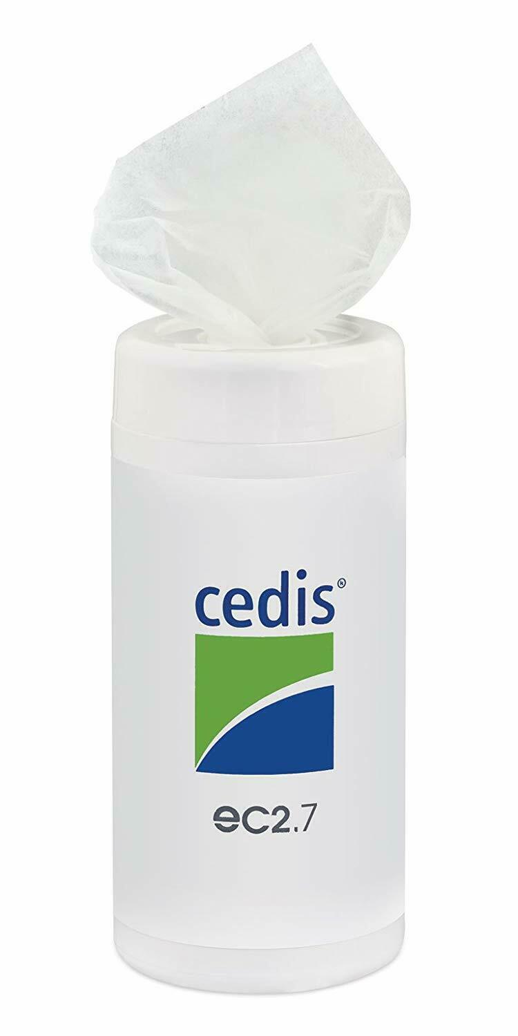 90 Cedis hearing aid cleansing tissues in large dispenser Keephearing Ltd