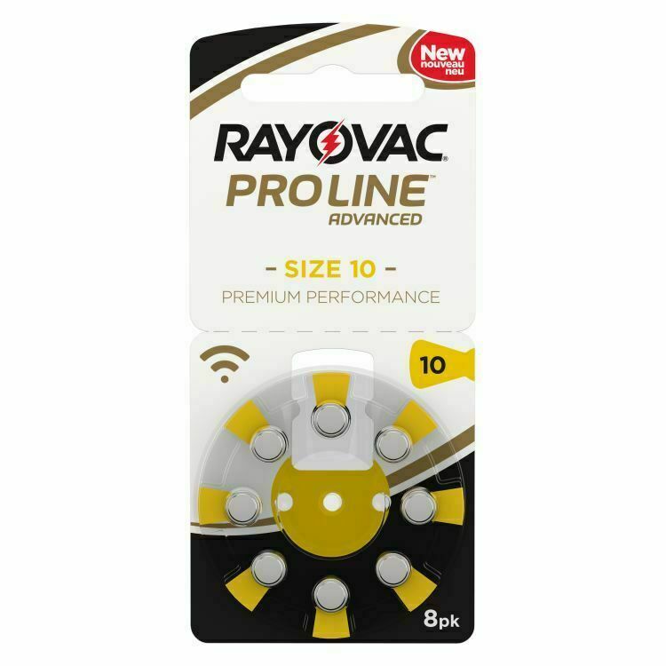 Rayovac PROLINE Mercury Free Hearing Aid Batteries Size 10