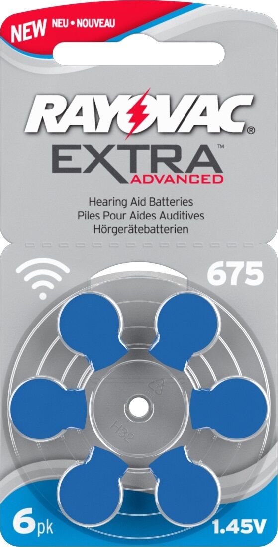 Rayovac MERCURY FREE Hearing Aid Batteries Size 675 Various pack size Keephearing Ltd