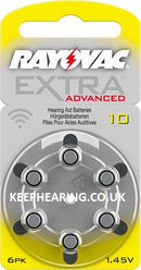 Rayovac Extra MERCURY FREE Hearing Aid Batteries Size 10 Keephearing Ltd
