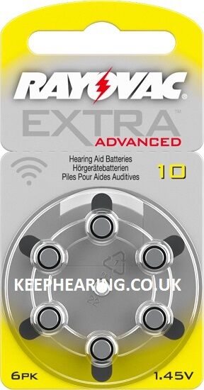 Rayovac Extra MERCURY FREE Hearing Aid Batteries Size 10 Keephearing Ltd