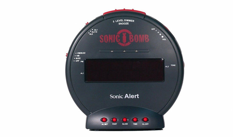 Sonic Bomb Alarm Clock with Bed Shaker- UK Version SBB500SS Geemarc