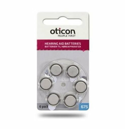 Oticon Size 675 Hearing Aid Batteries (Blue Tab) - Various Pack Size Keephearing Ltd