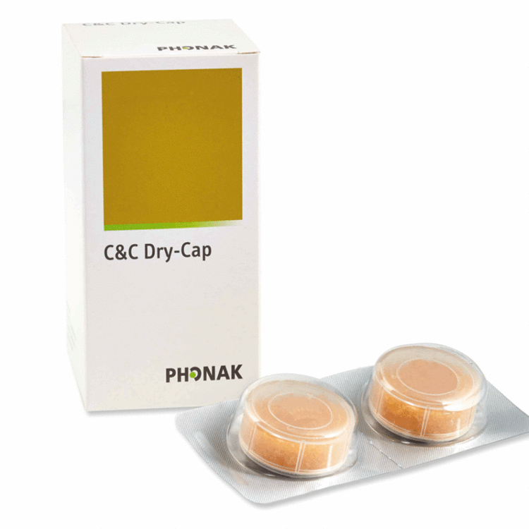 Phonak C & C Dry-Cup / Drying Beaker with Pack of 6 Phonak Drying capsules Keephearing Ltd