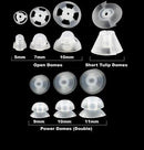 Resound STANDARD Hearing Aid Domes(Clear) for RIC Receivers-Pack of 10 All Sizes Keephearing Ltd