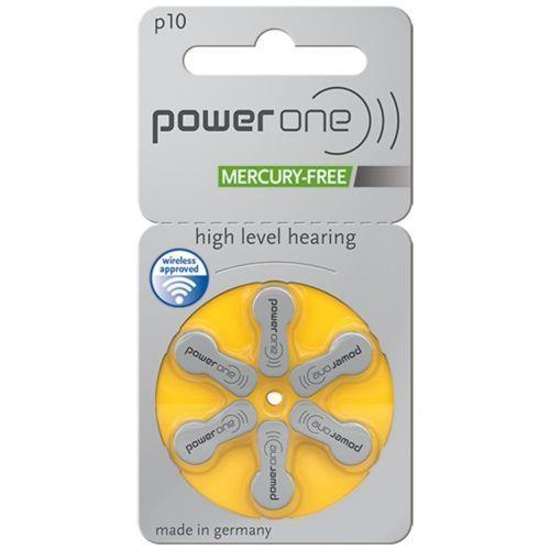 Powerone Size 10 Mercury Free Hearing aid batteries x 30 cells