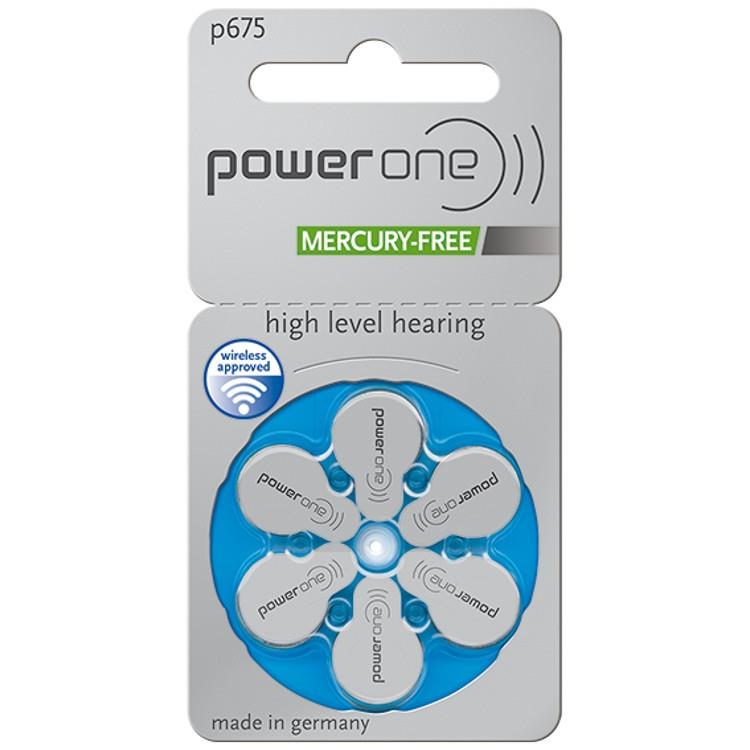 Powerone Size 675 Mercury Free Hearing aid batteries